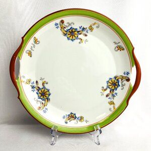 Antique Mochendorf Open Handled Porcelain Cake Plate Early 1900s Bavaria German